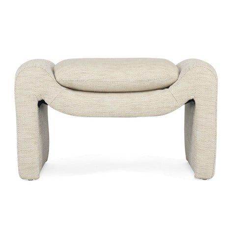 Freja Timber frame Ottoman – Linen