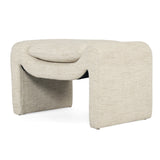 Freja Timber frame Ottoman – Linen