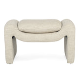 Freja Timber frame Ottoman – Linen
