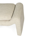 Freja Timber frame Ottoman – Linen