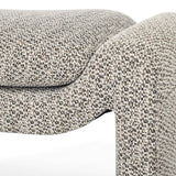 Freja Timber frame Ottoman – Mottled Taupe