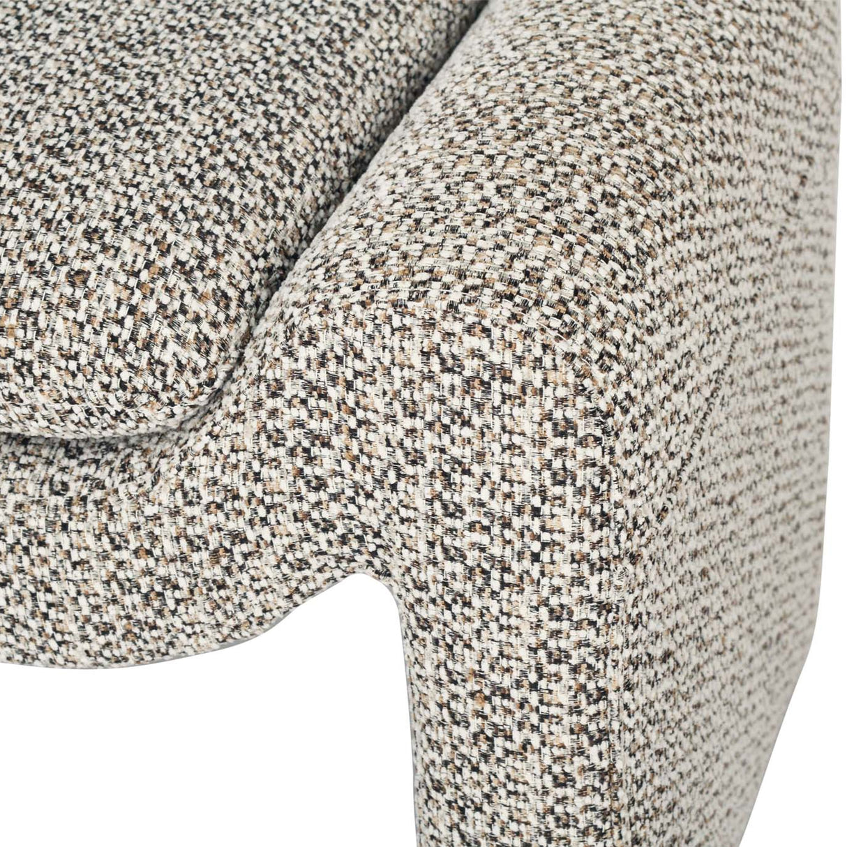 Freja Timber frame Ottoman – Mottled Taupe
