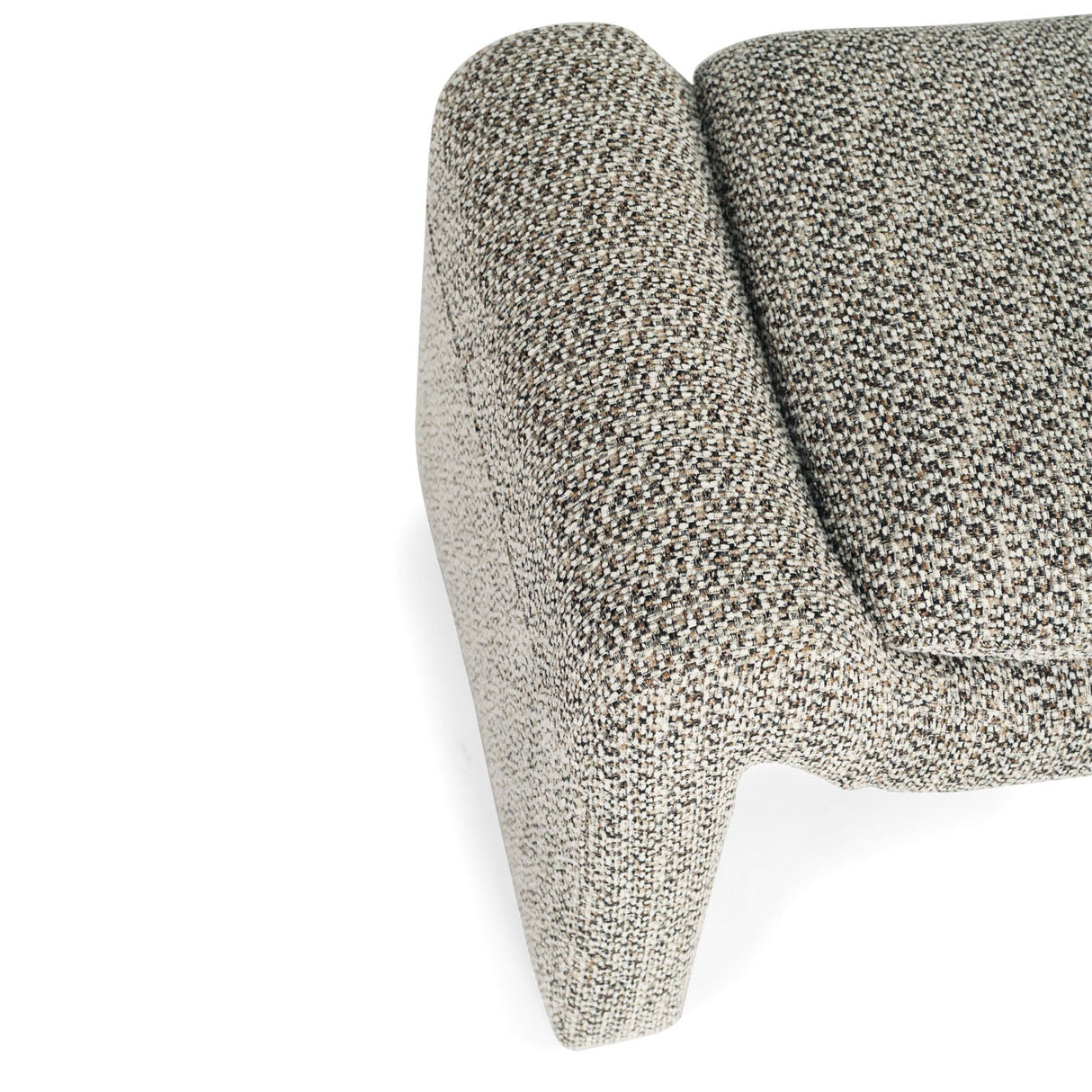 Freja Timber frame Ottoman – Mottled Taupe