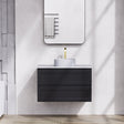 Fremantle PVC Wall Hung Cabinet Vanity 900mm (Matte Black)
