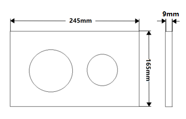 R&T Push Plate Brushed Gold