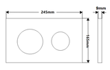 R&T Push Plate Brushed Gold