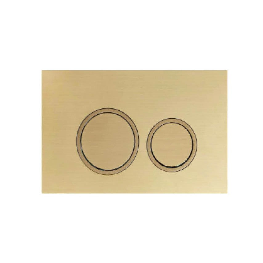 R&T Push Plate Brushed Gold