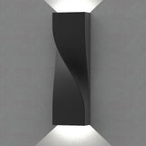 GIROTRI: Large Exterior LED Tri-CCT Surface Mounted Up/Down Twist Wall Lights IP65