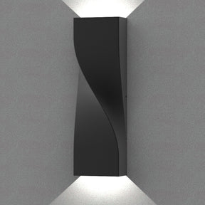 GIROTRI: Large Exterior LED Tri-CCT Surface Mounted Up/Down Twist Wall Lights IP65