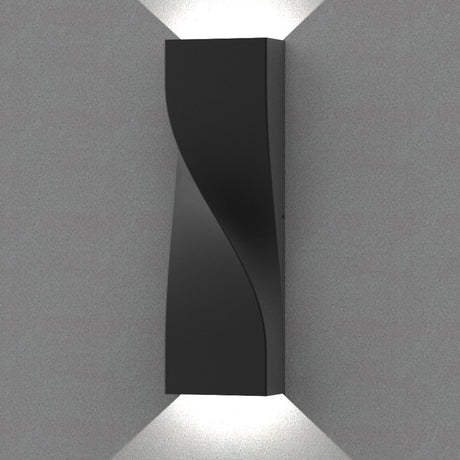GIROTRI: Large Exterior LED Tri-CCT Surface Mounted Up/Down Twist Wall Lights IP65