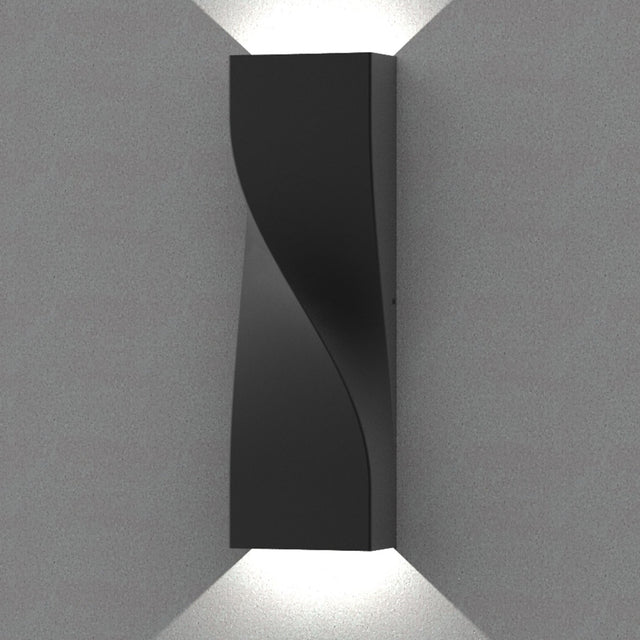 GIROTRI: Large Exterior LED Tri-CCT Surface Mounted Up/Down Twist Wall Lights IP65