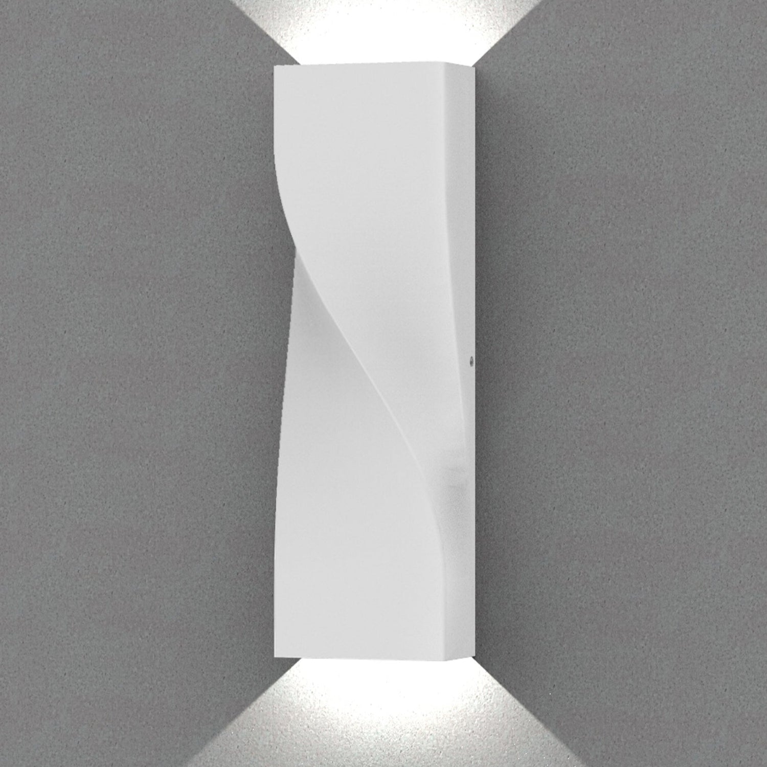 GIROTRI: Large Exterior LED Tri-CCT Surface Mounted Up/Down Twist Wall Lights IP65
