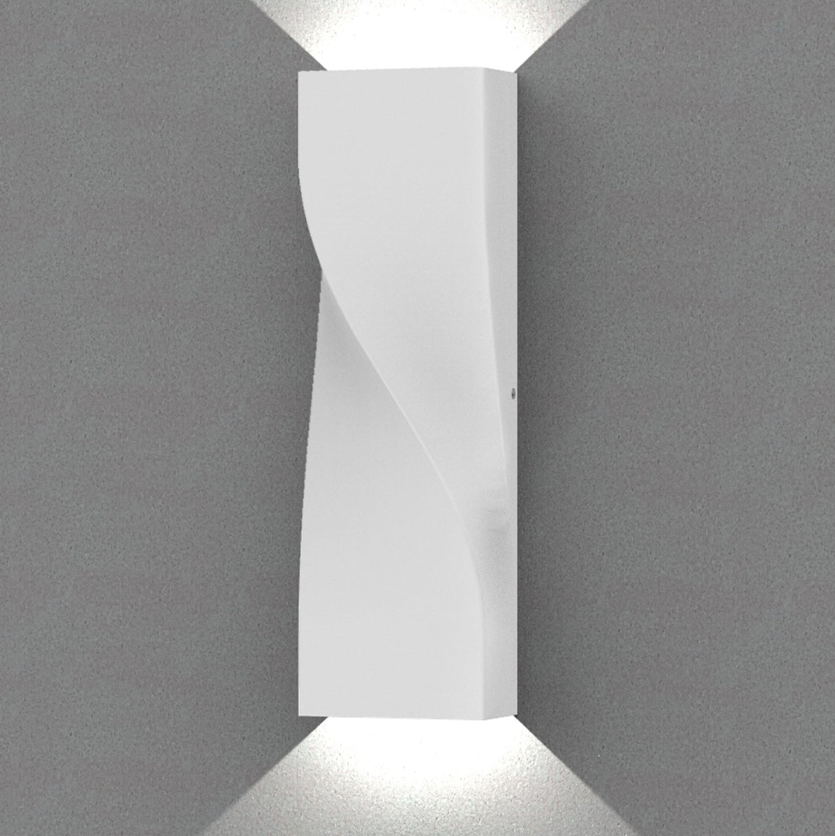 GIROTRI: Large Exterior LED Tri-CCT Surface Mounted Up/Down Twist Wall Lights IP65