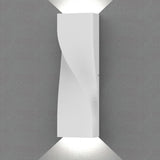GIROTRI: Large Exterior LED Tri-CCT Surface Mounted Up/Down Twist Wall Lights IP65