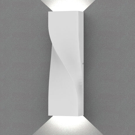 GIROTRI: Large Exterior LED Tri-CCT Surface Mounted Up/Down Twist Wall Lights IP65