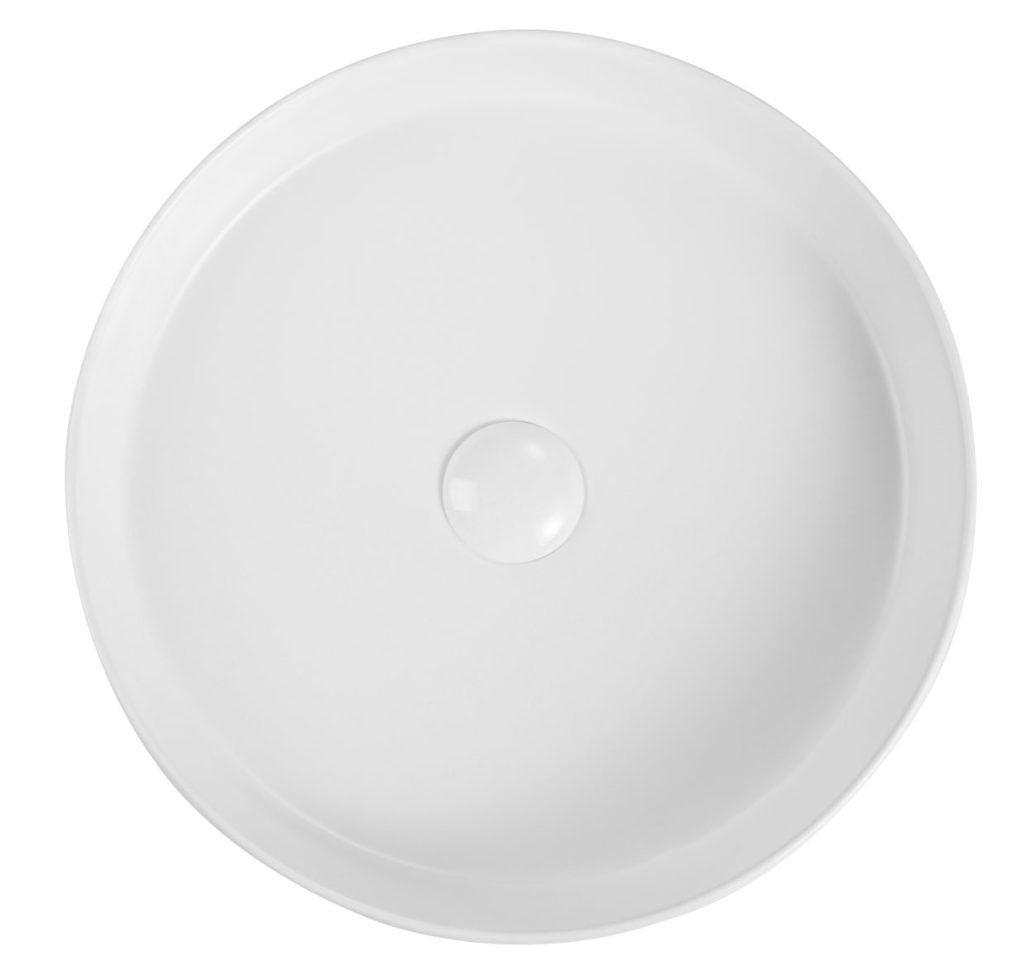 Aimee Basin 410 x 100mm (Matte White)