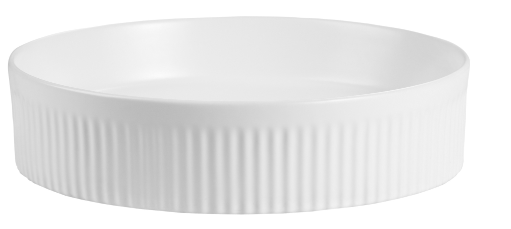 Aimee Basin 410 x 100mm (Matte White)