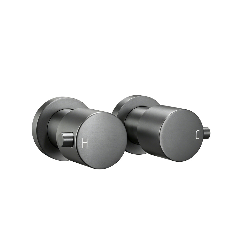 Shower Wall Tap - Brushed Gun Metal