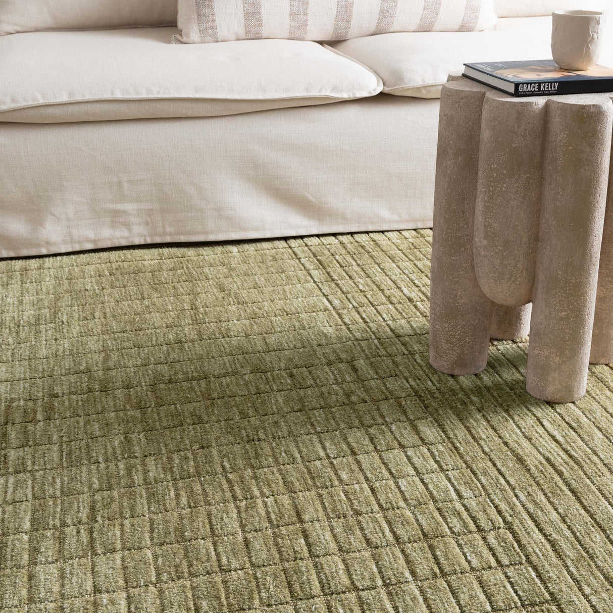 Canyon Green Carved Rug - CANYON02