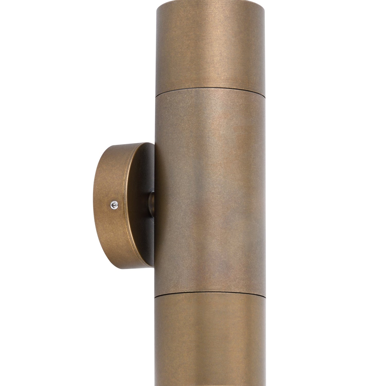 GU10 Exterior Wall Pillar Spot Lights (Aged Brass) IP65