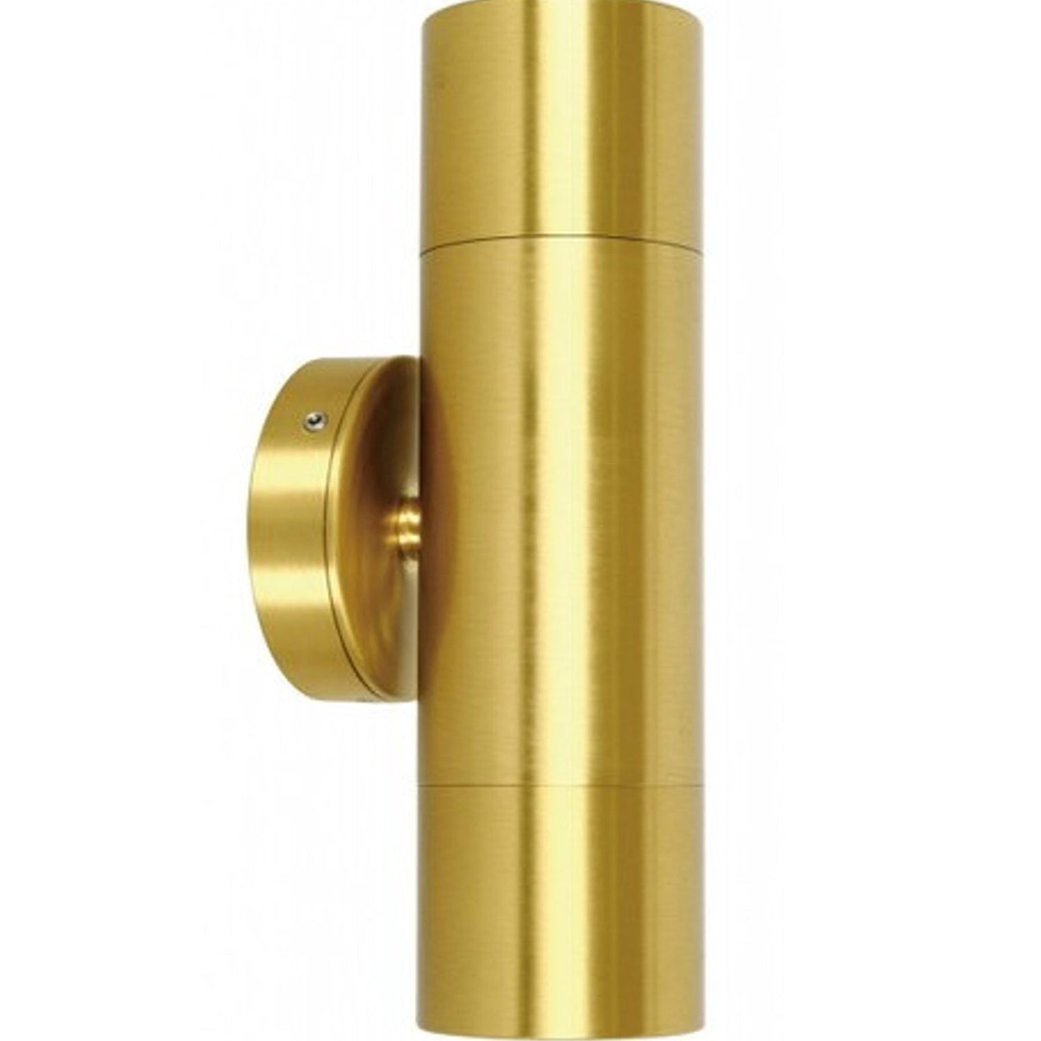 GU10 Exterior Wall Pillar Spot Lights (Solid Polished Brass) IP65