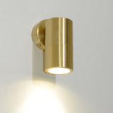GU10 Exterior Wall Pillar Spot Lights (Solid Polished Brass) IP65