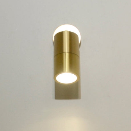 GU10 Exterior Wall Pillar Spot Lights (Solid Polished Brass) IP65