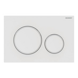 Geberit Sigma20 Flush Plate – Matt White Finish, White Trim