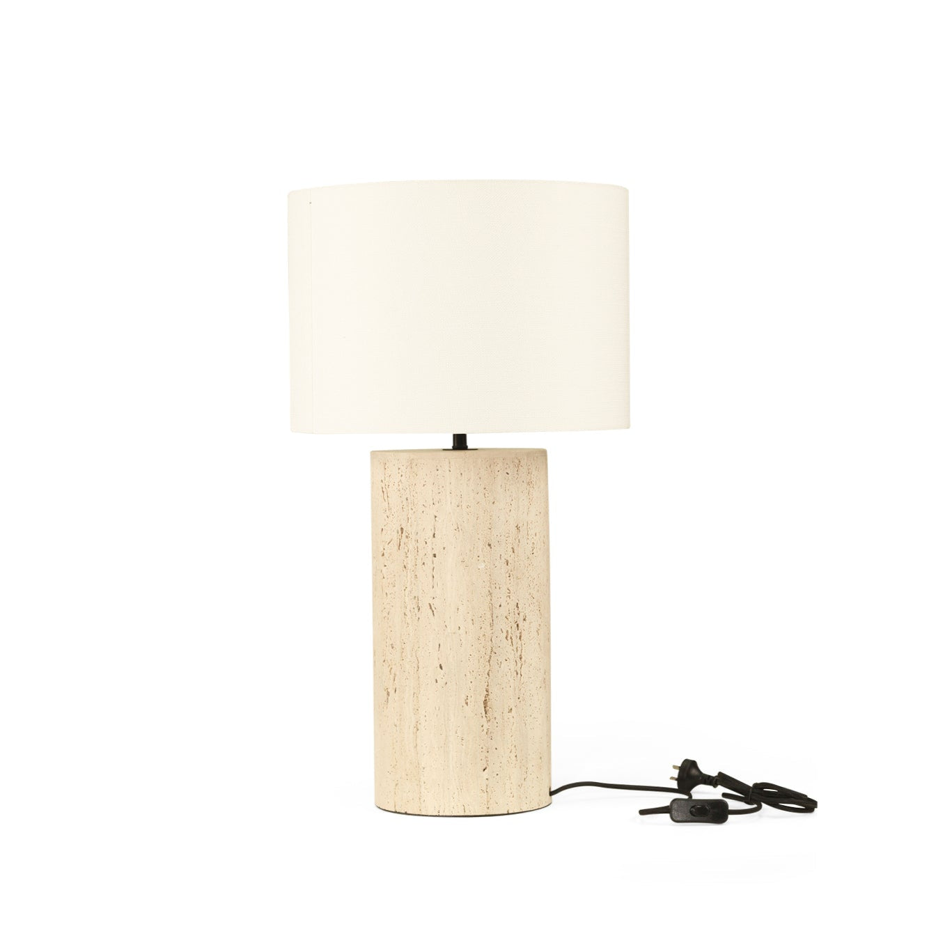 Geo Solid natural Travertine Lamp – 0.4m