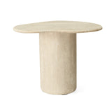 Geo Travertine Organic Side Table – 0.58m