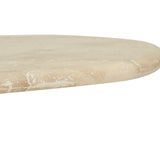 Geo Travertine Organic Side Table – 0.58m