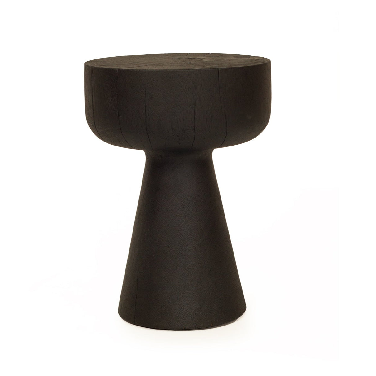 Gifu Stump Oak Wood Side Table - 0.48m