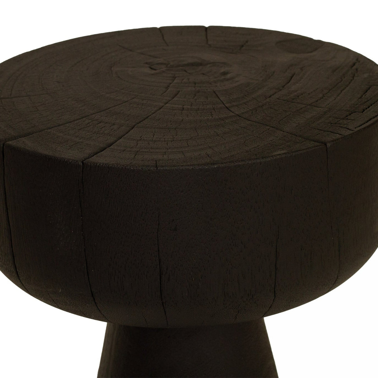 Gifu Stump Oak Wood Side Table - 0.48m