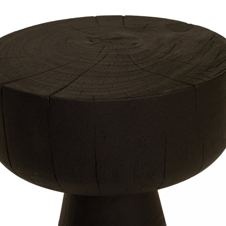 Gifu Stump Oak Wood Side Table - 0.48m
