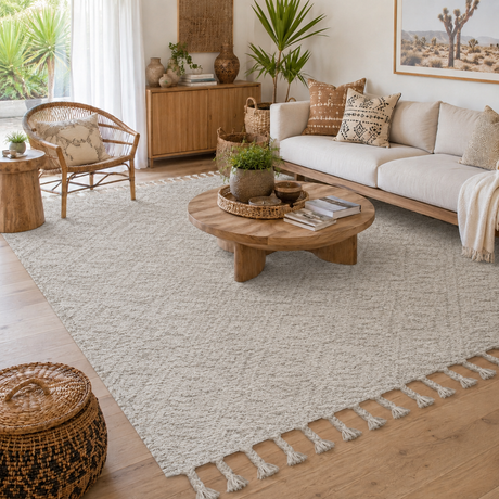 Goa Plush Diamond Grey Rug