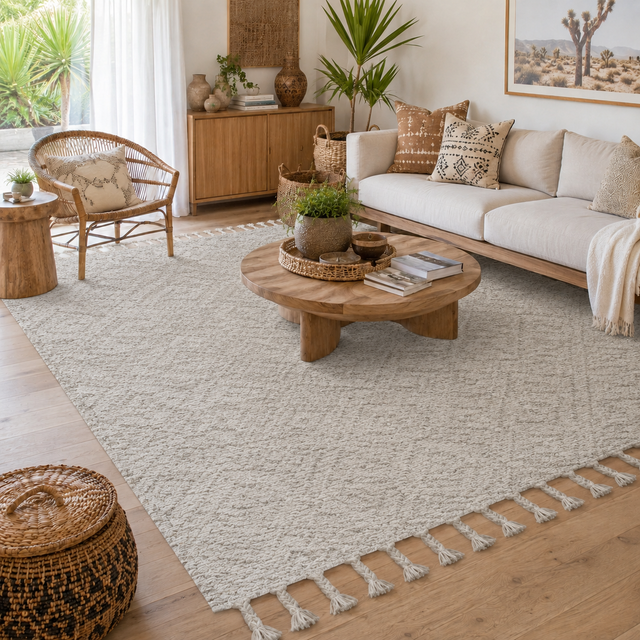 Goa Plush Diamond Grey Rug