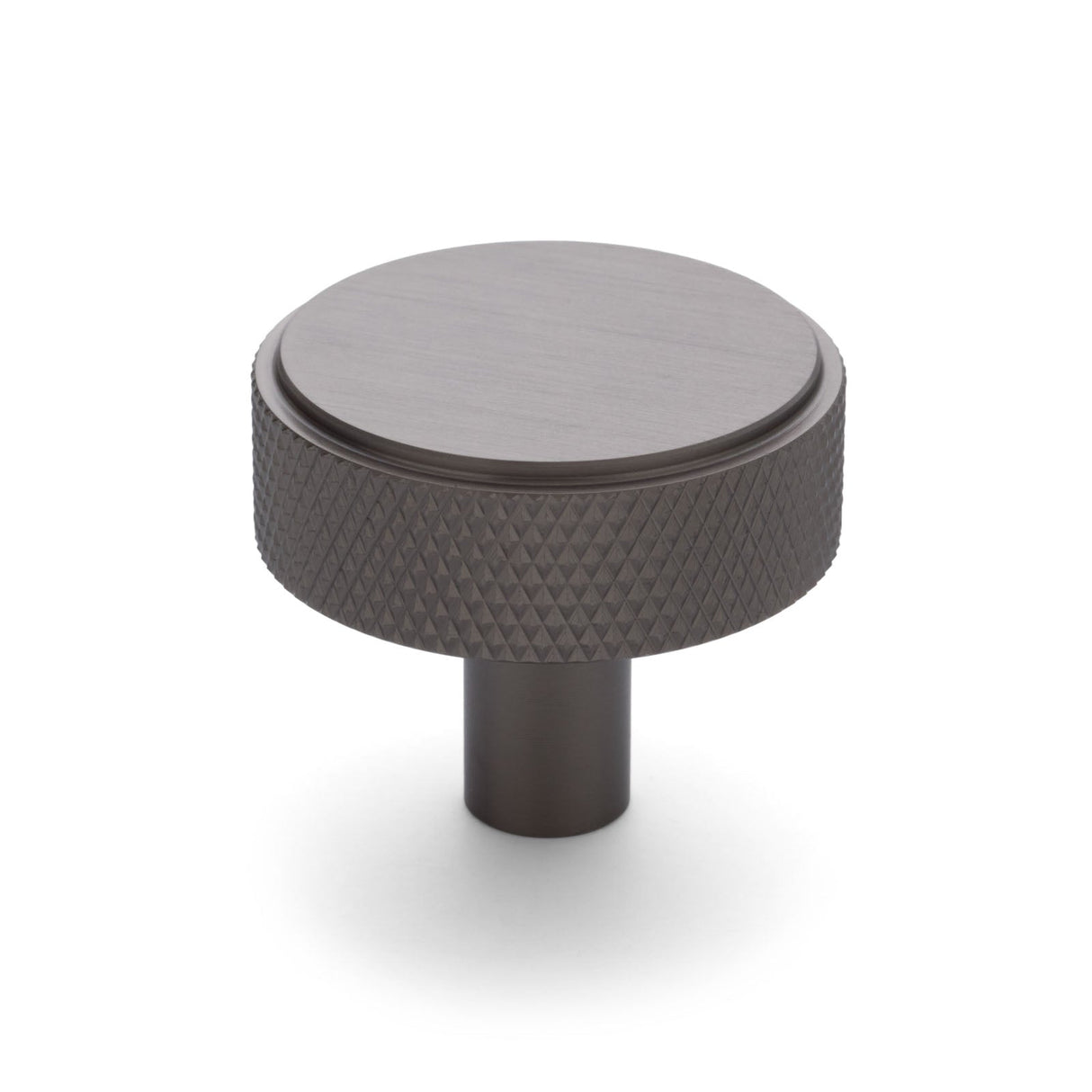 Manovella Gunmetal Round Knurled Cabinet Knob - Octavia