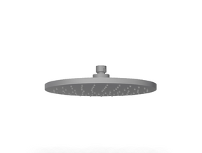 Otus Round Overhead Shower 250mm - Brushed Gun Metal