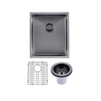 Gunmetal Stainless Steel PVD Single Bowl Kitchen Sink (390x450x215)