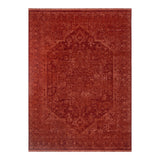 Heritage Distressed Medallion Rust Rug - H101 (Different Tassel)