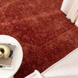 Heritage Distressed Medallion Rust Rug - H101 (Different Tassel)