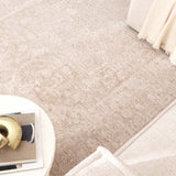 Heritage Distressed Medallion Beige Rug - H102