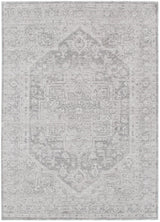 Heritage Distressed Medallion Grey Rug - H103