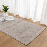 Heritage Distressed Medallion Grey Runner- H103