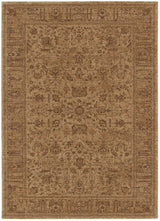 Heritage Distressed Border Mustard Rug - H105