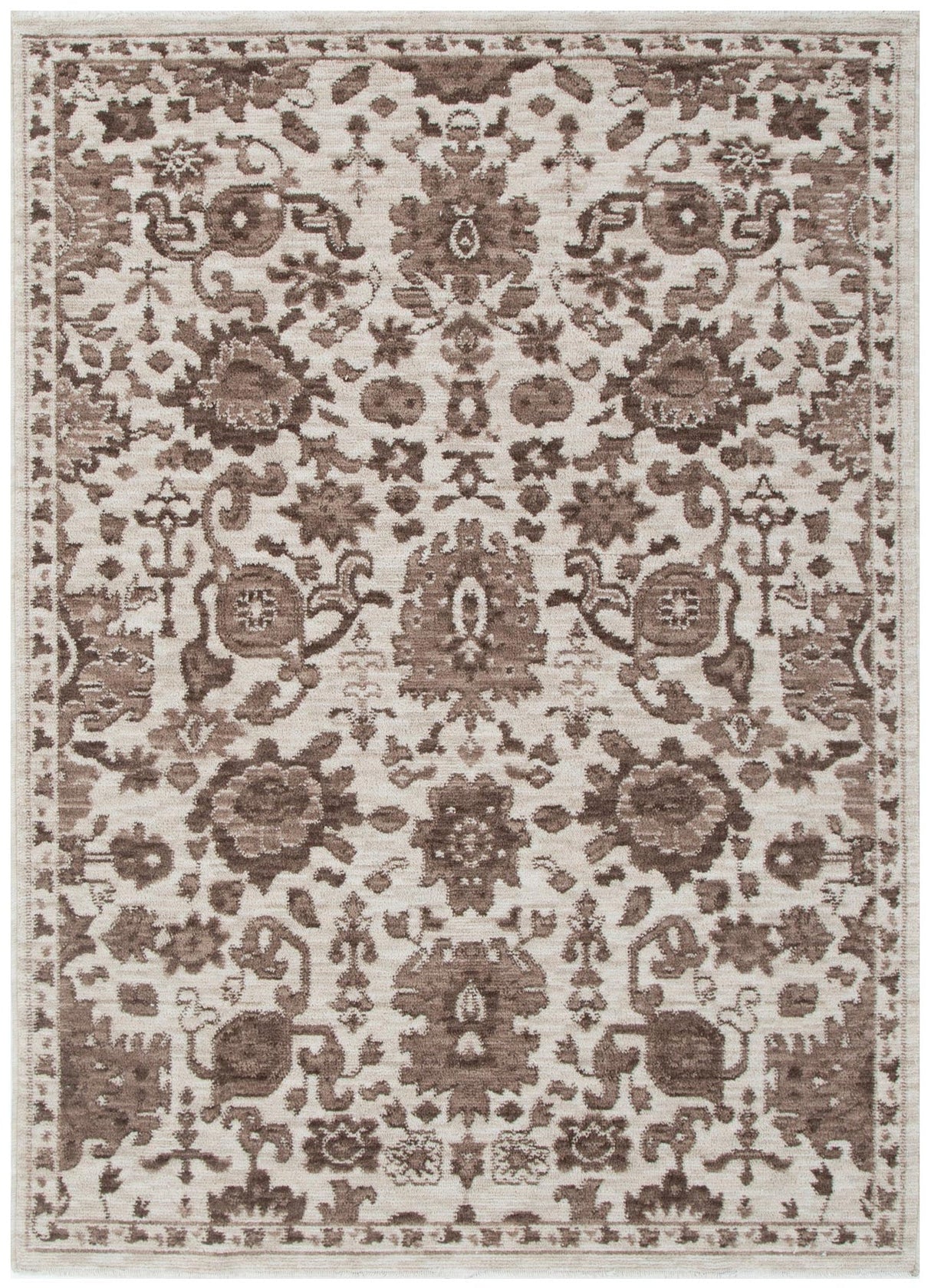 Horizon Ivory Brown Traditional Rug H107