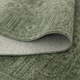 Heritage Distressed Border Green Rug - H107
