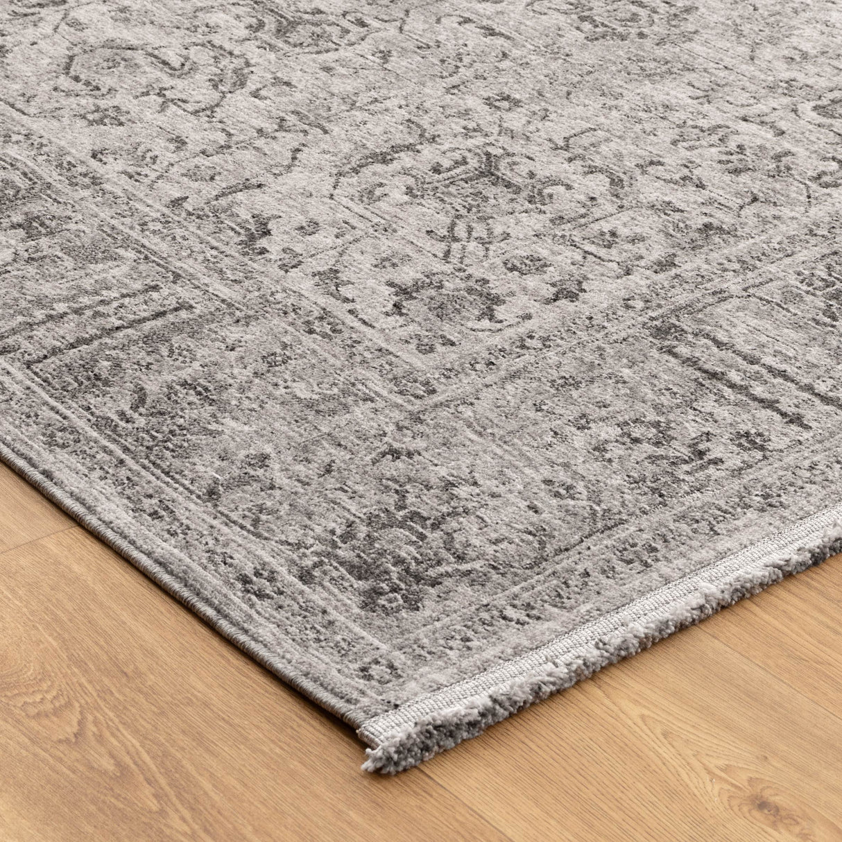 Heritage Distressed Border Grey Runner- H108