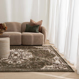 Horizon Olive Green Medallion Rug H116