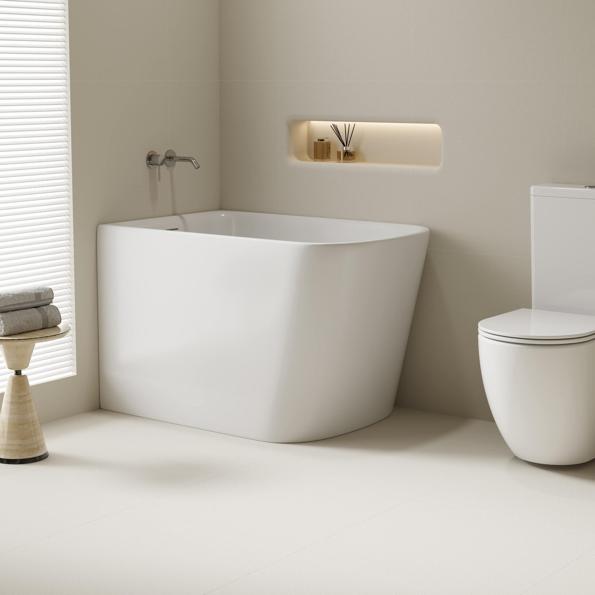 HARVARD Rectangular Corner Bathtub (Left Corner/Gloss White) (1000/1100/1300mm)